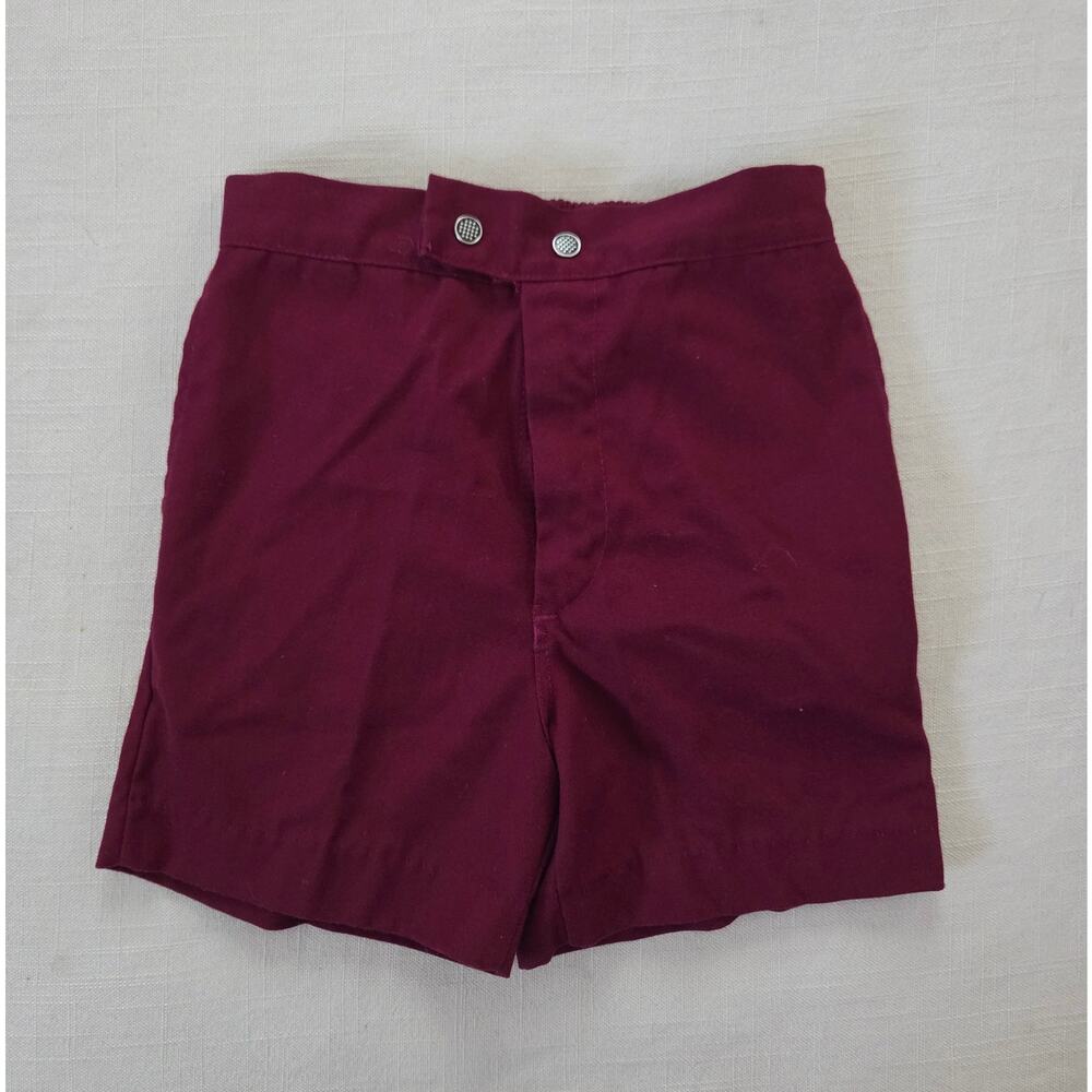 Vintage 60s Maroon Shorts 3t/4t